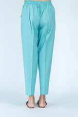 Cotton Staight Pant With Drawstring - Sky Blue
