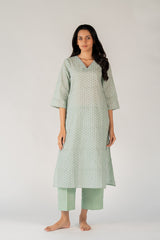 Cotton Parallel - Green