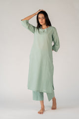 Cotton Parallel - Green