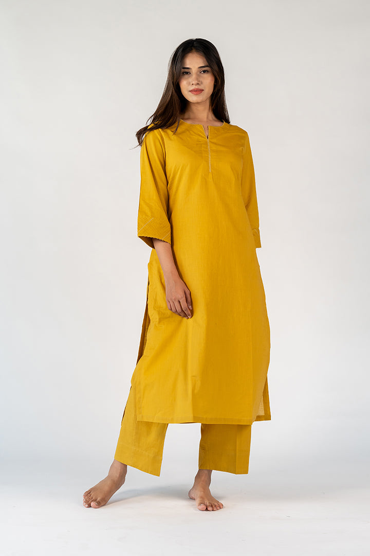 Cotton Parallel - Yellow