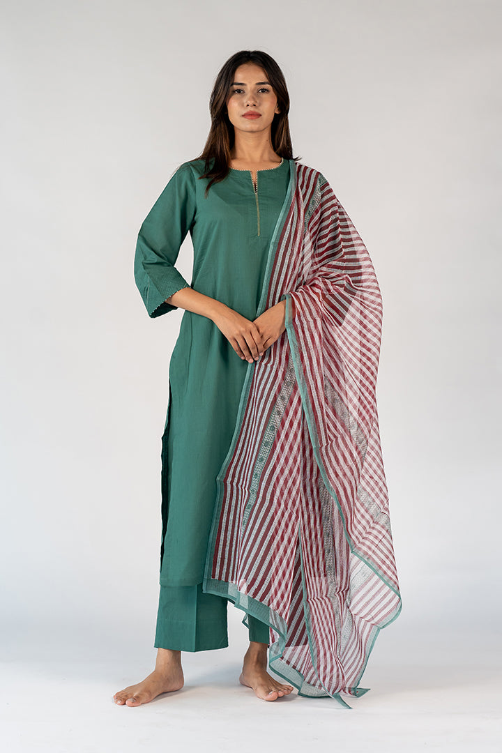 Cotton Parallel - Green