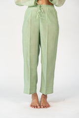 Chanderi Parallel - Green