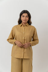 Linen Shirt - Mustard Yellow