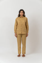 Linen Shirt - Mustard Yellow