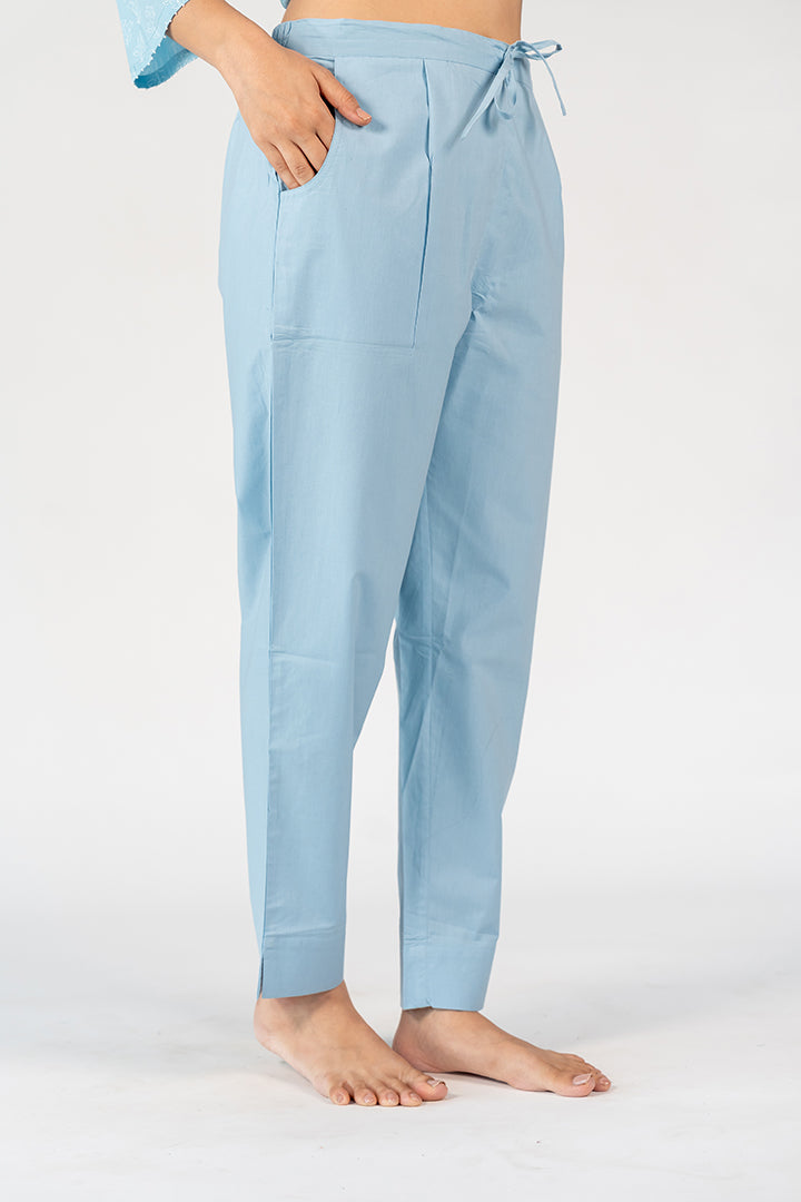 Cotton Pant - Blue