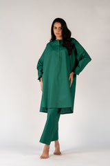 Cotton Poplin Parallel - Green