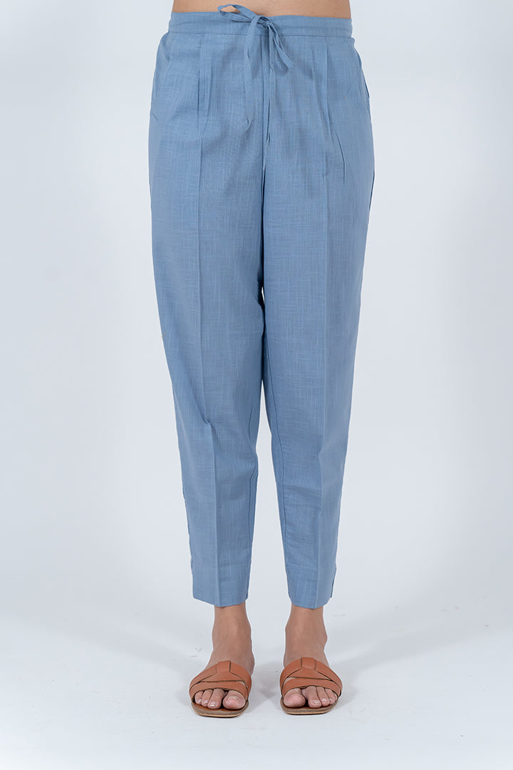 Cotton Pant - Slate Blue