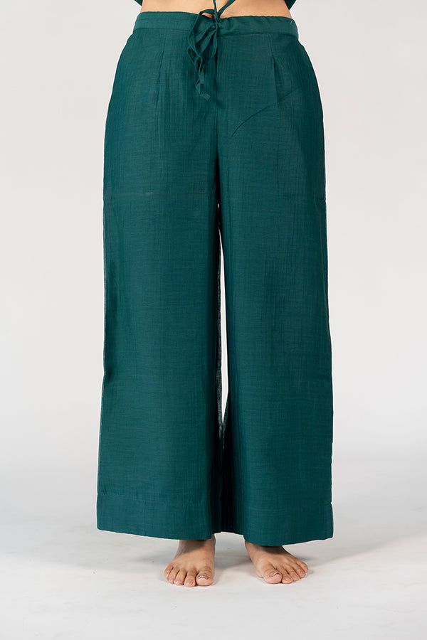 Chanderi Parallel - Green