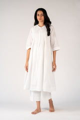 Cotton Handloom Kurta - White