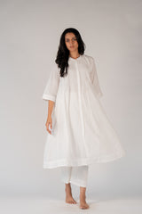 Cotton Handloom Kurta - White