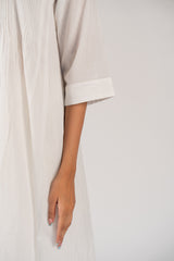 Cotton Handloom Kurta - White