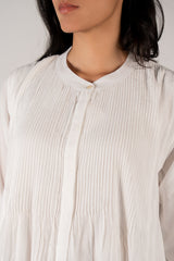 Cotton Handloom Kurta - White