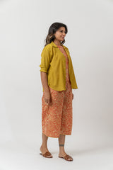 Co-ord Set with Pant and Top- Lemon Yellow