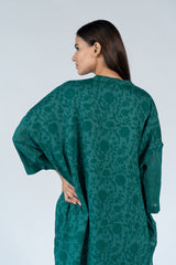 Cotton Digital Printed Tunic Top - Green