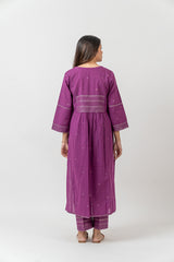 Cotton Rogan Printed  Kurta - Purple