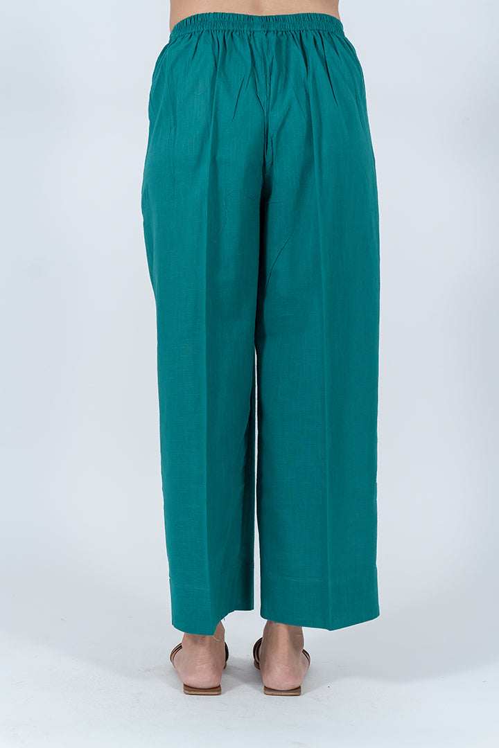 Cotton Parallel - Dark Green