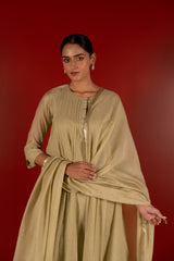 Chanderi Dupatta - Green