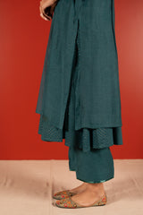 Chanderi Parallel - Blue