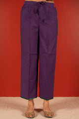 Chanderi Parallel - Purple