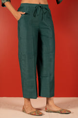 Chanderi Parallel - Green