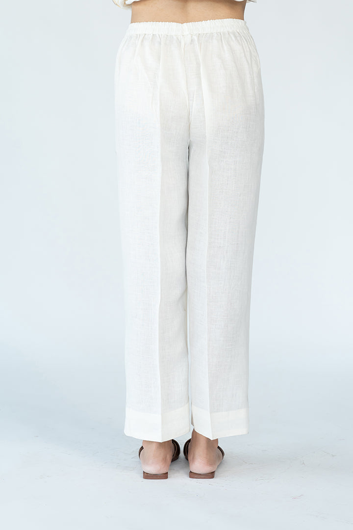 Linen Cotton Parallel - White