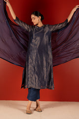 Chanderi Dupatta - Blue