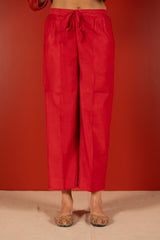 Chanderi Parallel - Maroon