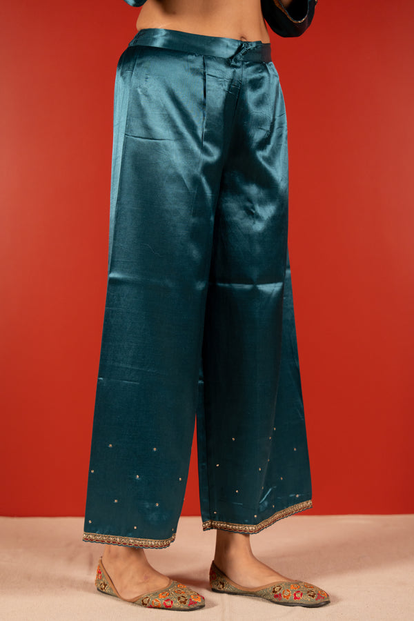 Mashru Palazzo - Blue