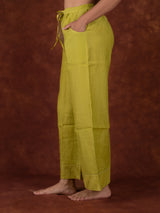 Chanderi Parallel - Green