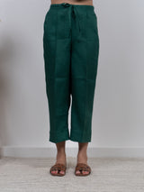 Linen Parallel - Green