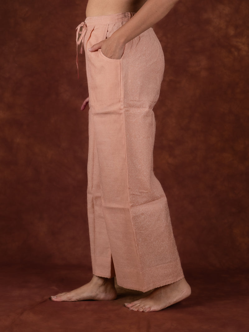 Chanderi Parallel - Pink