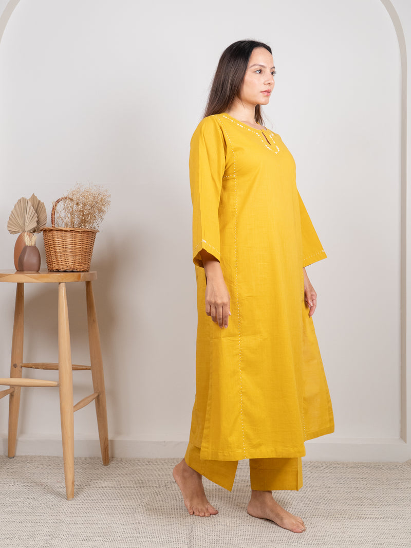 Cotton Parallel - Yellow