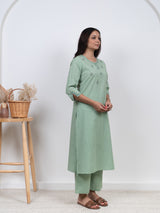 Cotton Parallel - Green