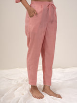 Chanderi Parallel - Pink