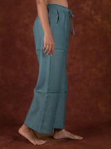 Chanderi Parallel - Blue