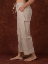 Chanderi Parallel - Beige
