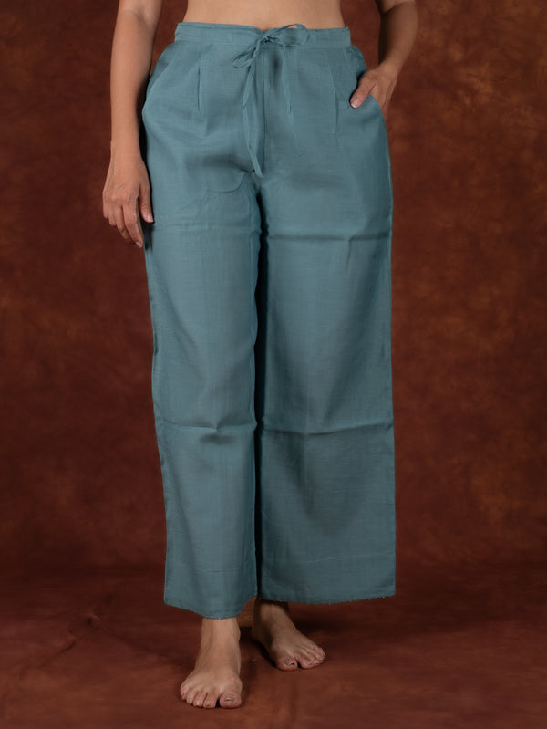 Chanderi Parallel - Blue