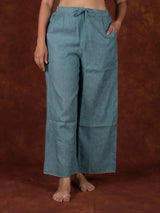 Chanderi Parallel - Blue