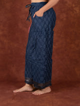 Chanderi Parallel - Blue