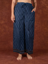 Chanderi Parallel - Blue
