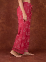 Chanderi Parallel - Pink