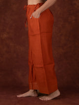 Chanderi Parallel - Orange