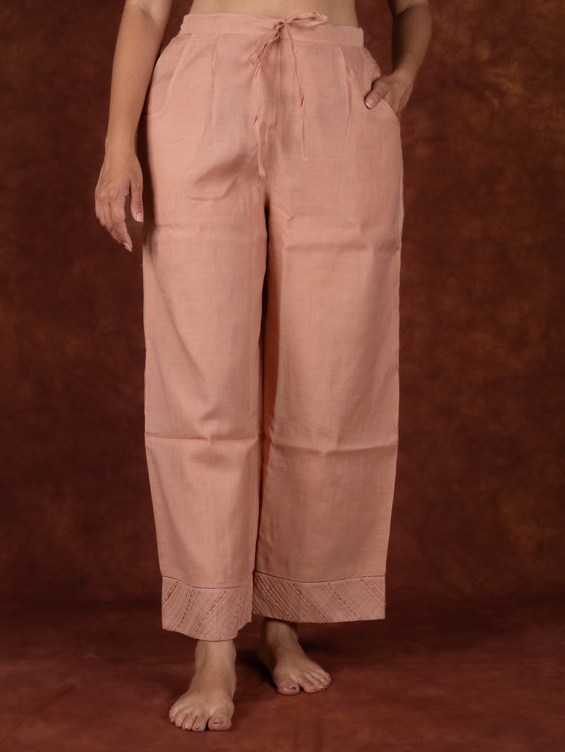 Chanderi Parallel - Pink