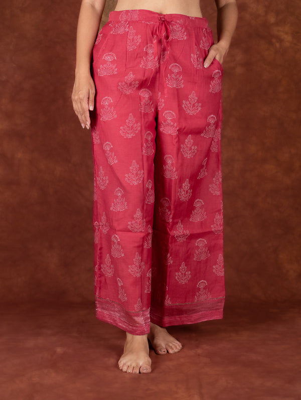 Chanderi Parallel - Pink