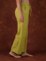 Chanderi Parallel - Green