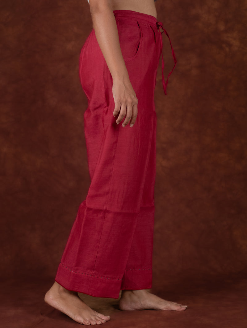 Chanderi Parallel - Pink
