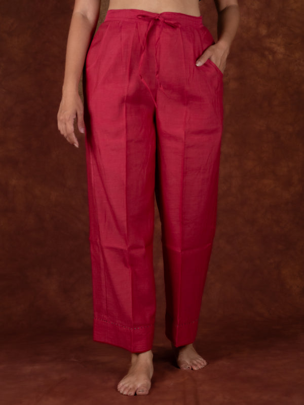 Chanderi Parallel - Pink