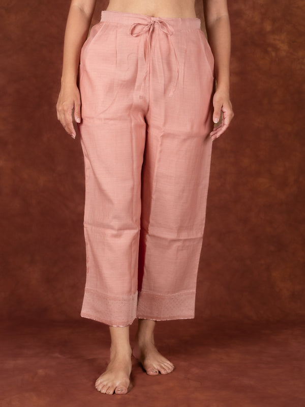 Chanderi Parallel - Pink
