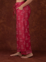 Chanderi Parallel - Pink