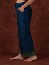 Chanderi Parallel - Blue